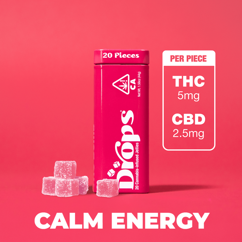 Raspberry 20-Piece [Calm Energy] (2:1) | 100mg