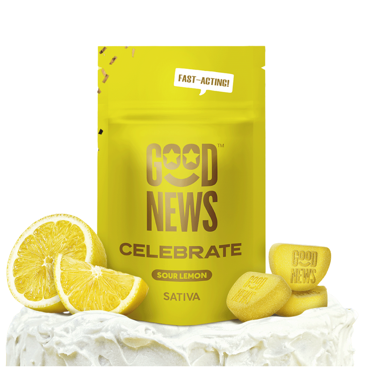 GUMMY | CELEBRATE SOUR LEMON | 100MG | 20PK