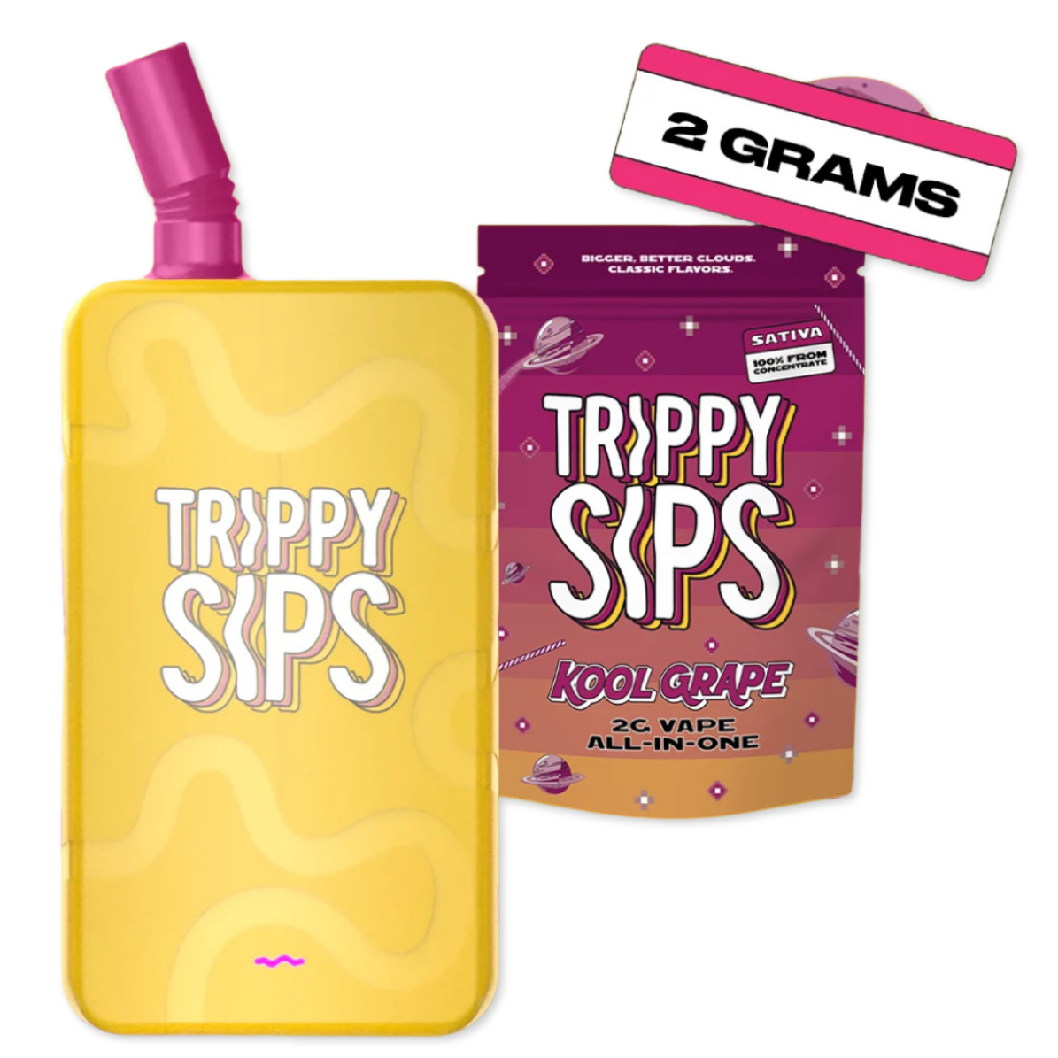 TRIPPY SIPS - DISPOSABLE | KOOL GRAPE | 2G
