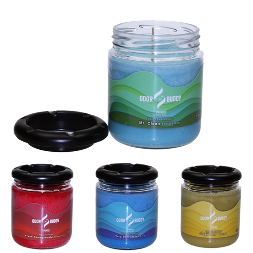 CANDLE + ASHTRAY | 12OZ | VARIETY