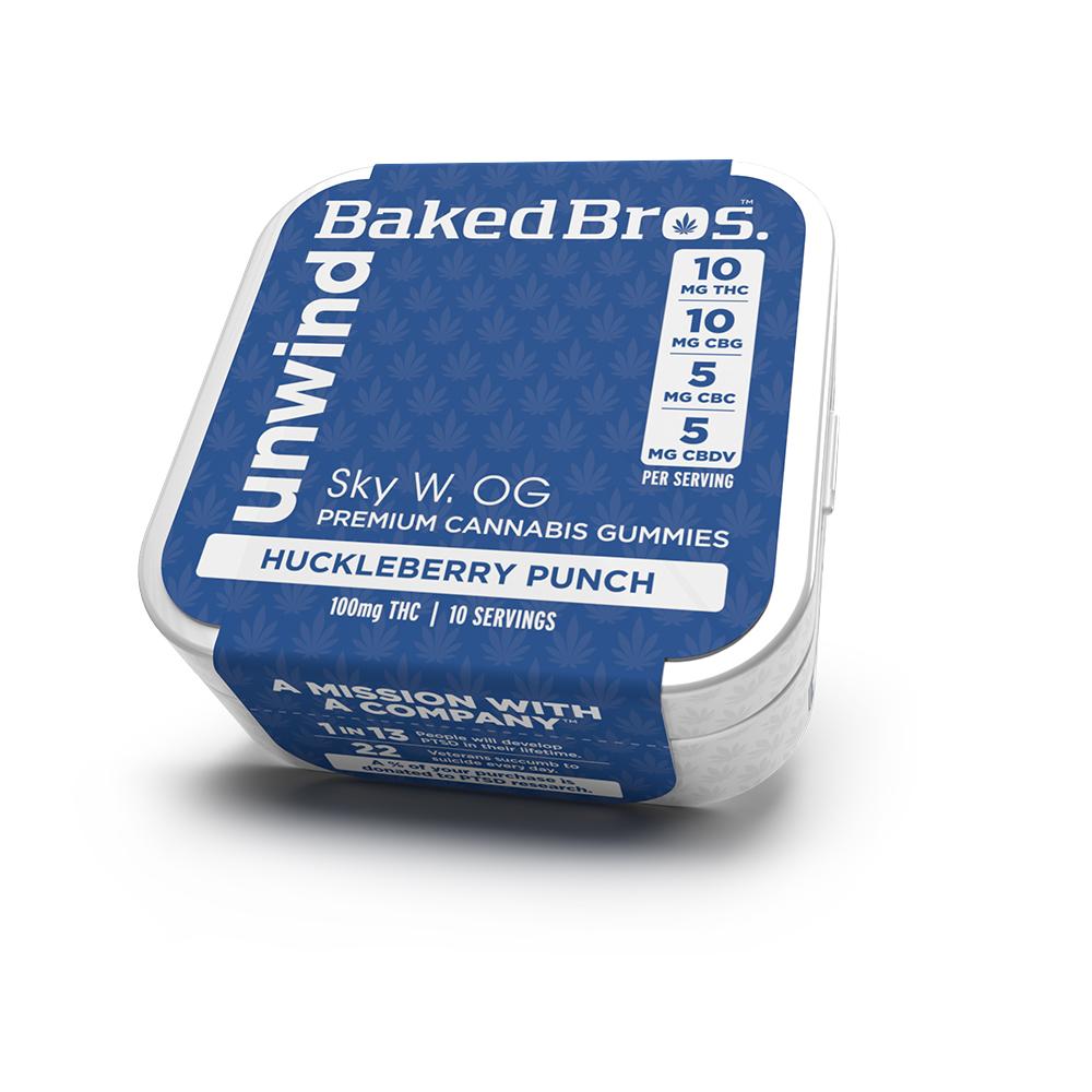 Unwind Huckleberry Punch 2:2:1:1 THC:CBG:CBD:CBDV 100mg