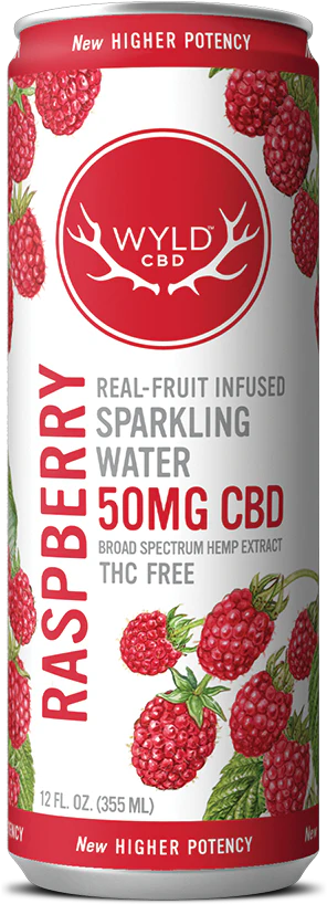 HEMP Raspberry Sparkling Water 50mg CBD