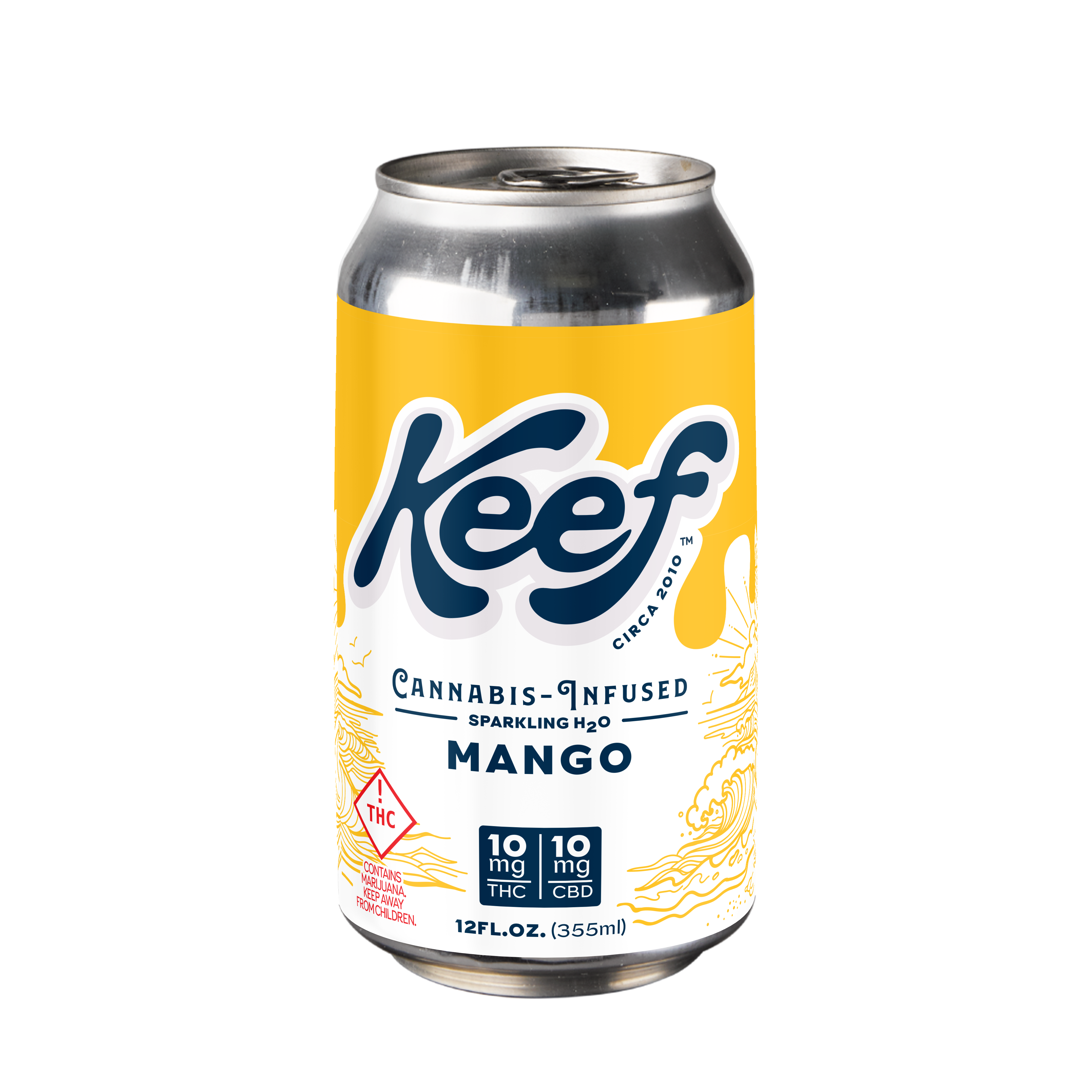Sparkling H2O 10 MG Mango 1:1 (10 MG THC/10 MG CBD)