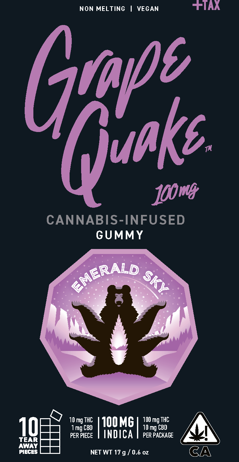 Emerald Sky — GRAPE QUAKE 100MG SINGLE GUMMY