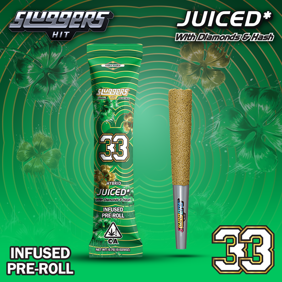 Sluggers: 33 0.7G INFUSED PRE ROLL - 0.7 G