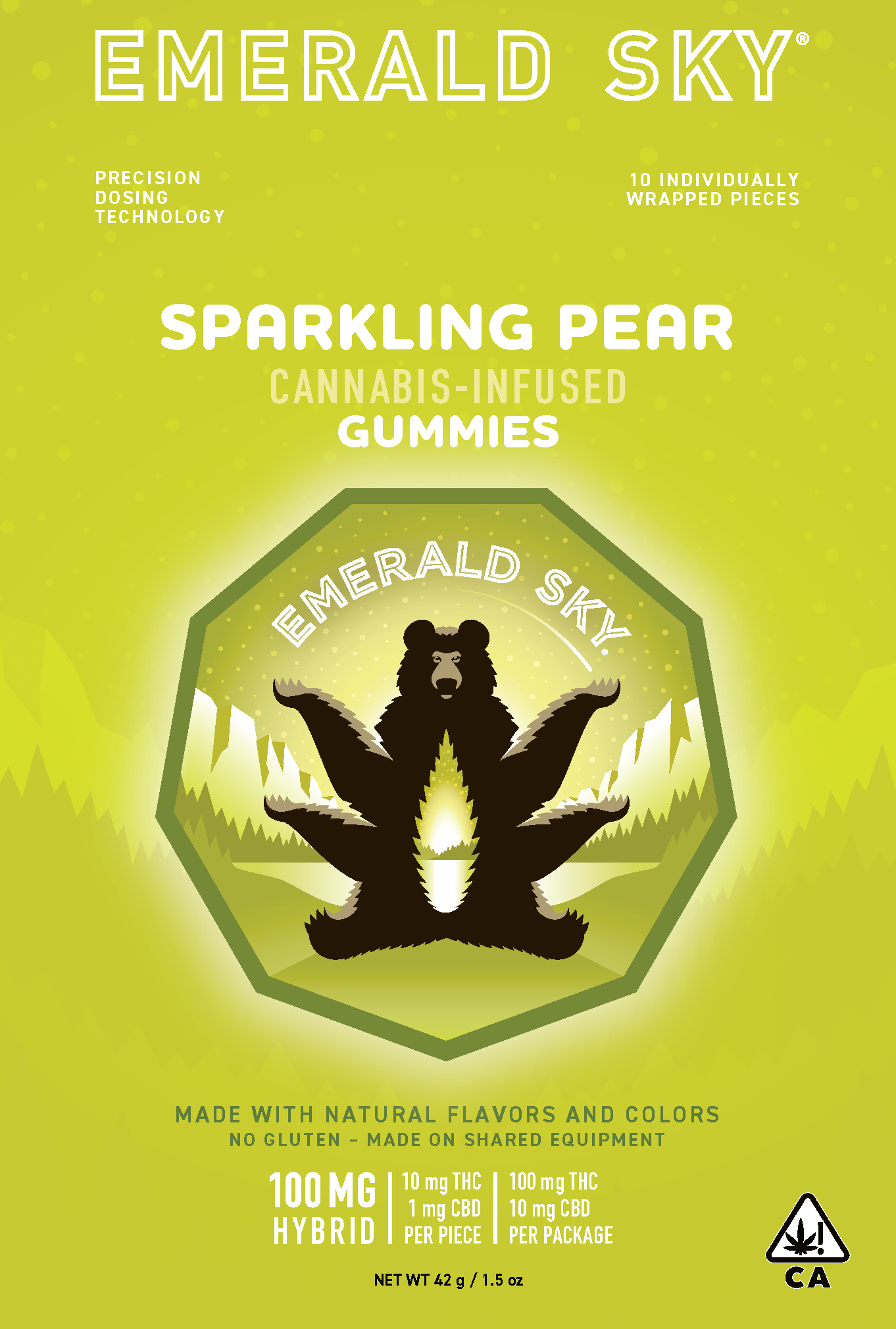 Emerald Sky — SPARKLING PEAR 100MG GUMMIES