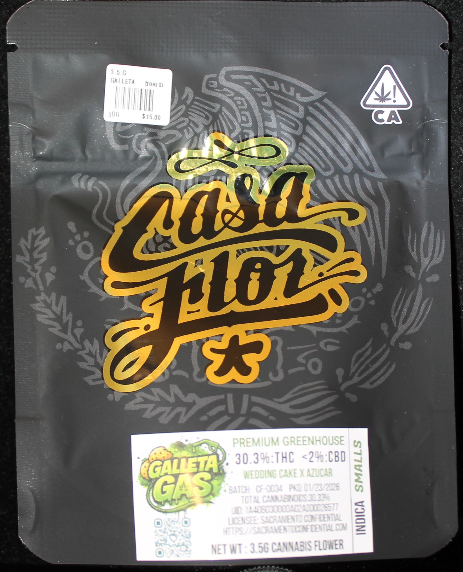 Casa Flor — GALLETA GAS SMALLS -