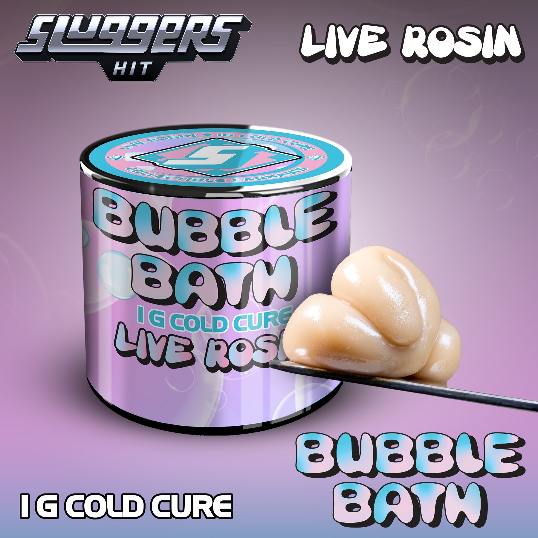 Sluggers — BUBBLE BATH 1.0G LIVE ROSIN -