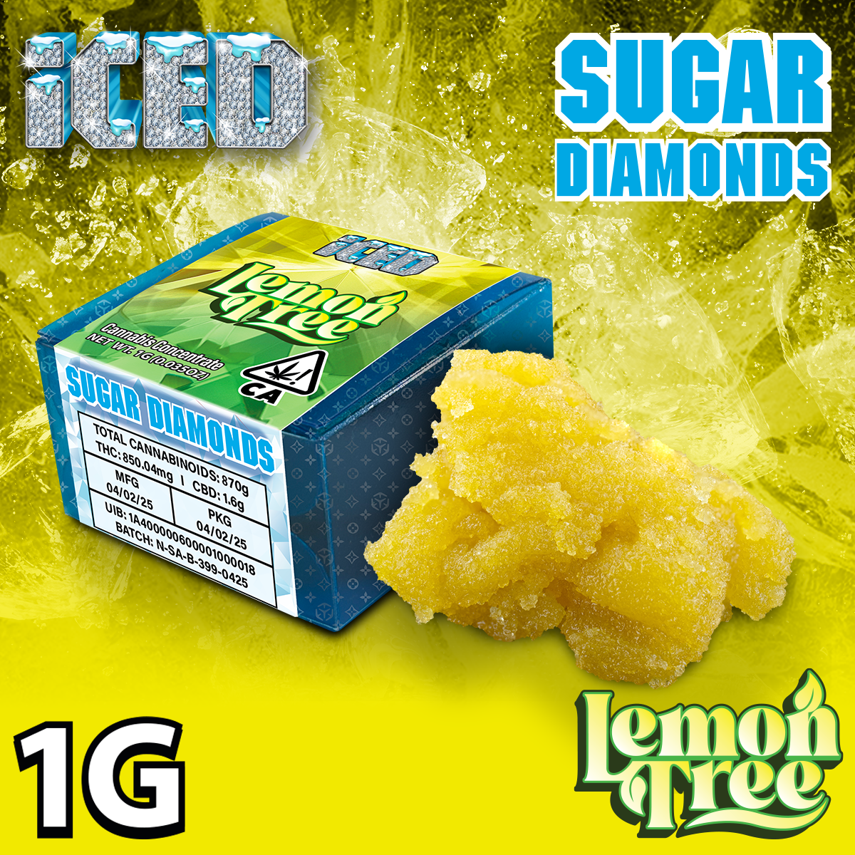 ICED — LEMON TREE 1.0G SUGAR DIAMONDS -