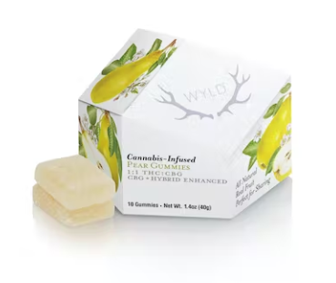 Wyld: PEAR GUMMIES 1:1 THC:CBG