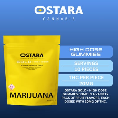 OSTARA GUMMY GOLD (H) [10PK] 200MG