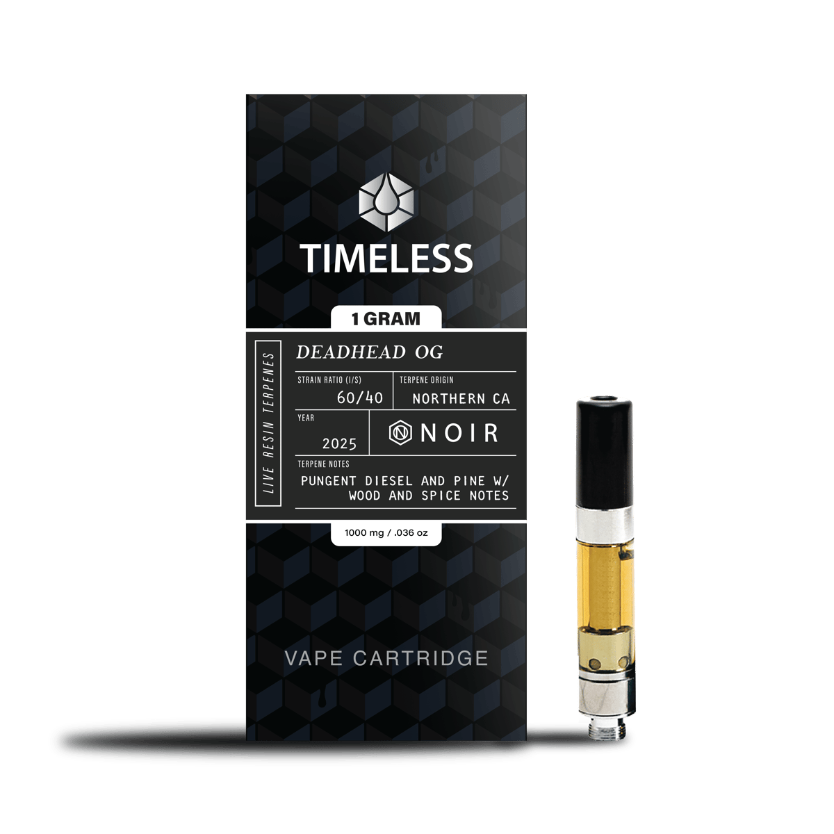 TIMELESS NOIR CARTRIDGE DEADHEAD OG (H) 1G