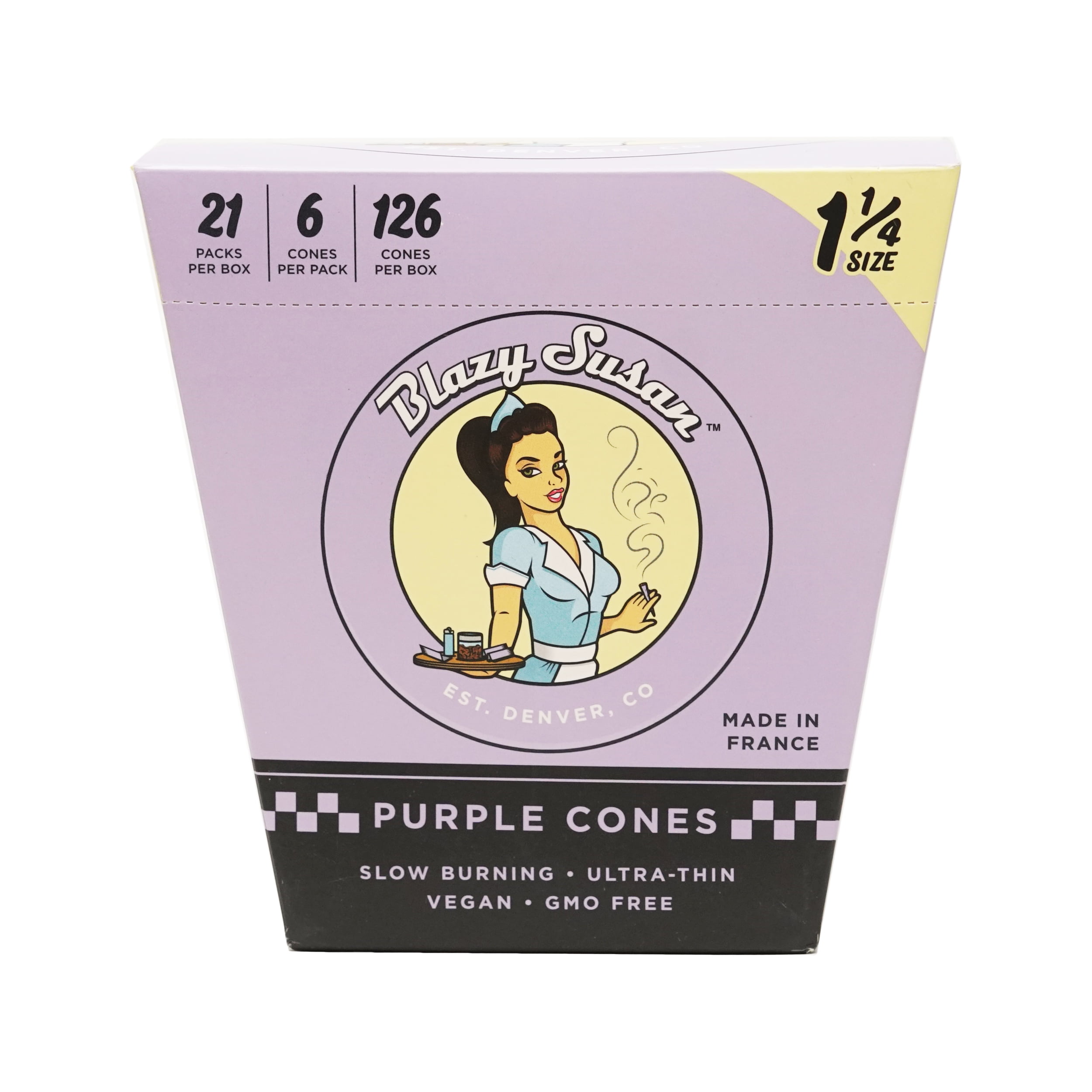 BLAZY SUSAN | PURPLE CONES 20 PK (1 1/4")
