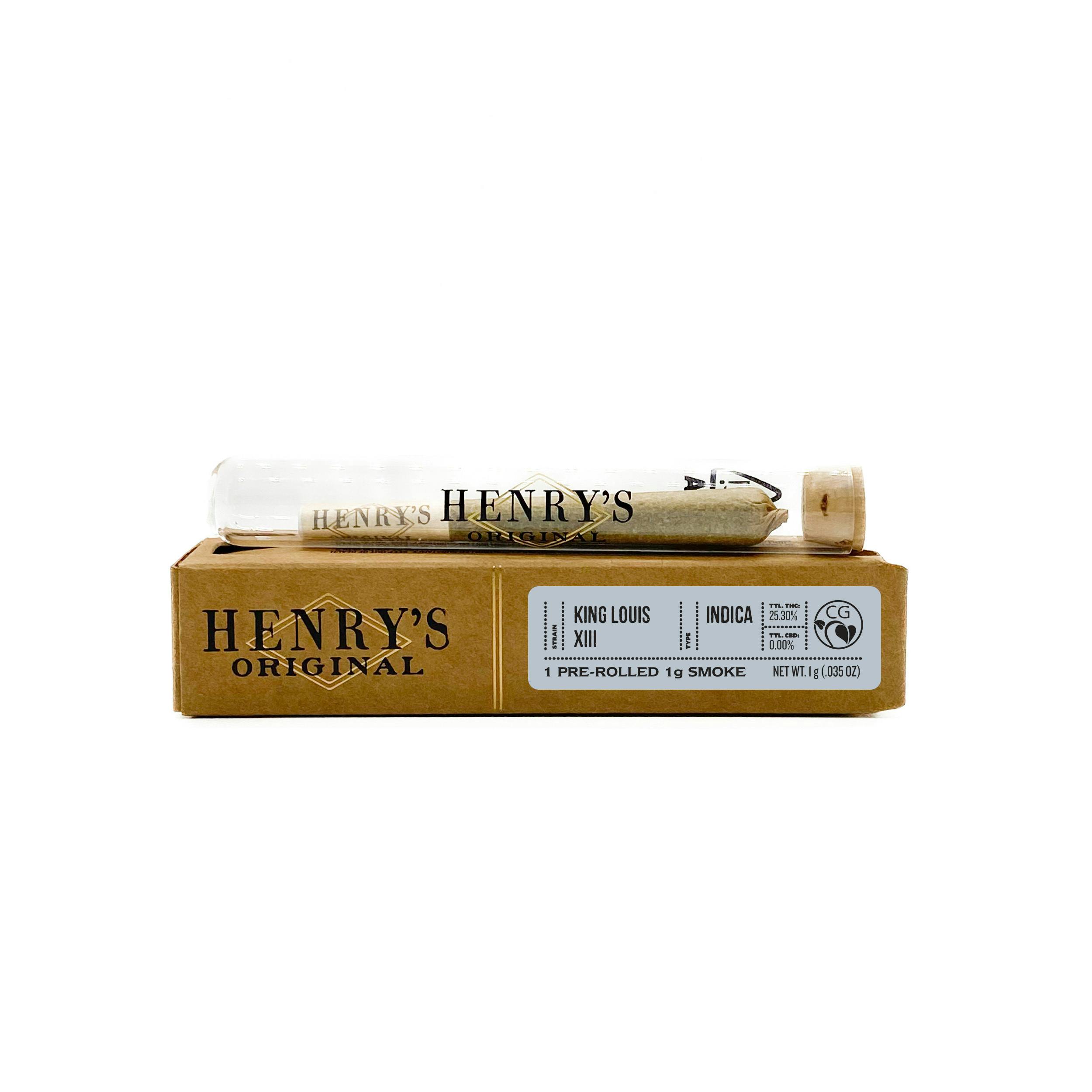(1) HENRY'S ORIGINAL — KING LOUIS XIII [1G]