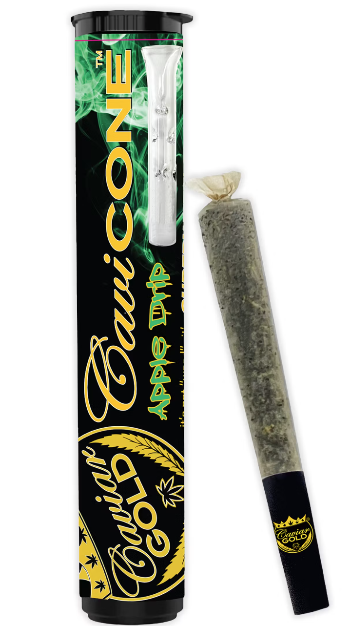 (3) CAVIAR GOLD — APPLE DRIP CAVI CONE [INFUSED W/ DISTILLATE & TERPS]