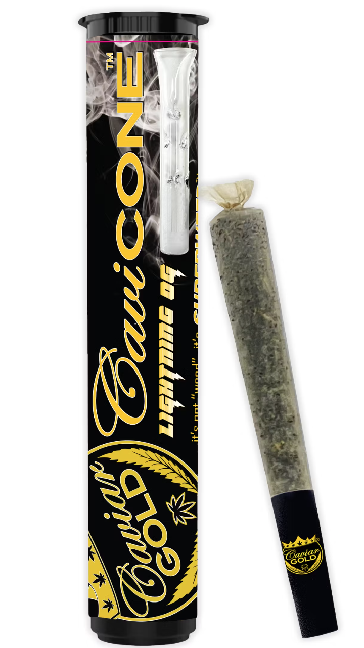 (3) CAVIAR GOLD: Lightning OG Cavi Cone