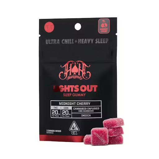 Heavy Hitters — LIGHTS OUT MIDNIGHT CHERRY 1:1 [THC:CBN] 5PK