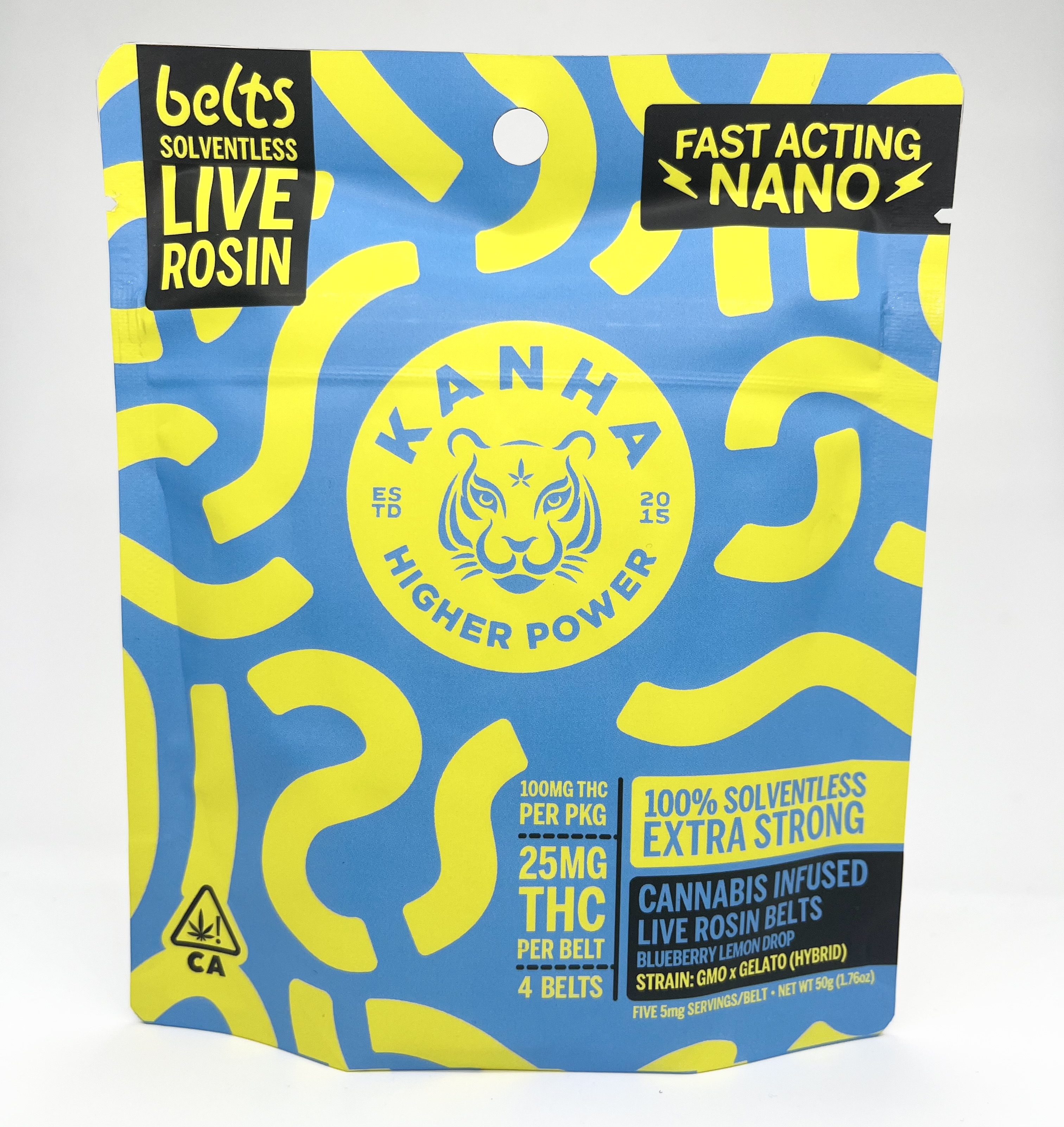 KANHA — BLUEBERRY LEMON DROP - FAST ACTING NANO [LIVE ROSIN SOLVENTLESS BELTS]
