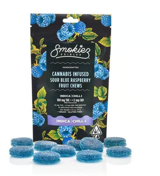 SOUR BLUE RASPBERRY - 250MG THC