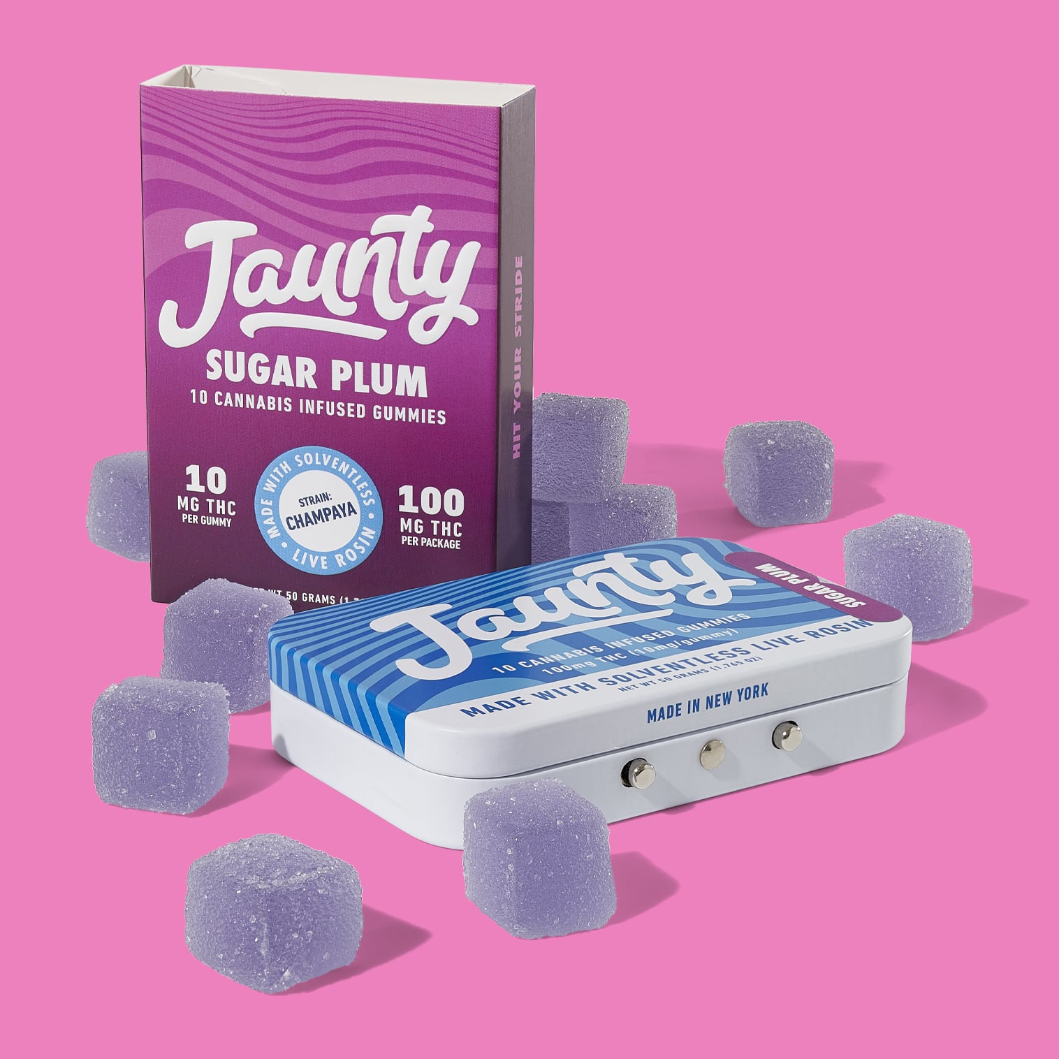 10pk Live Rosin Gummies | Sugar Plum