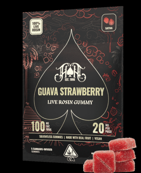 Guava Strawberry | 5pk 20mg Rosin Gummies