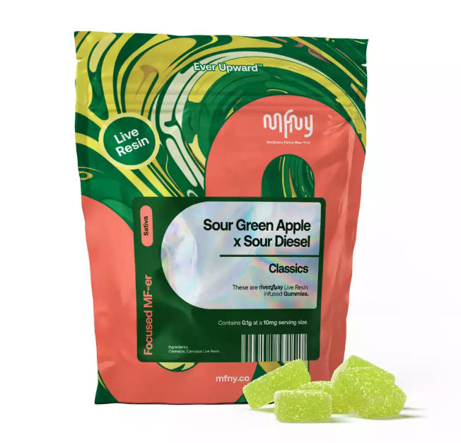 Sour Green Apple x Sour Diesel | 10pk Live Resin Gummies