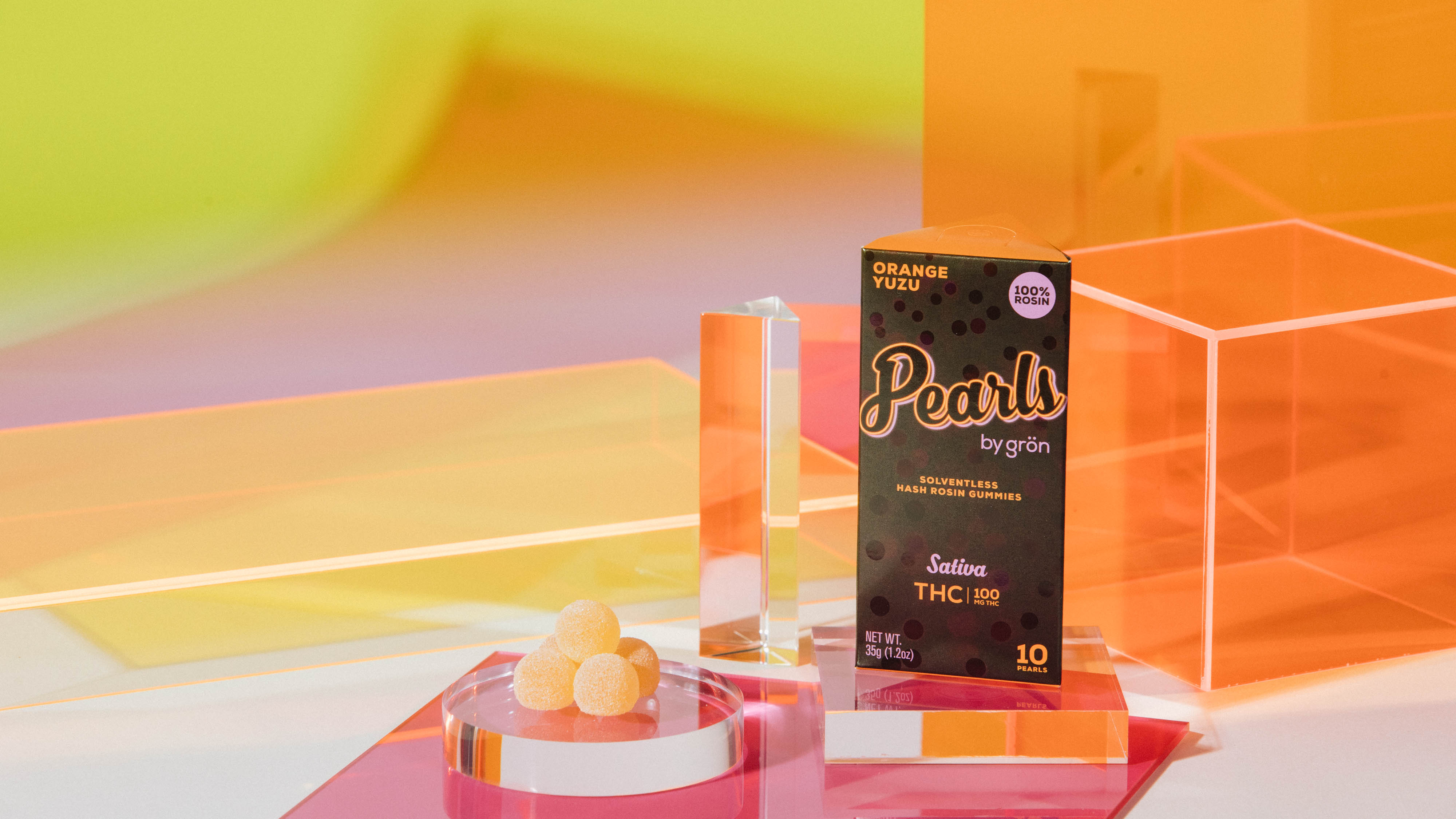 Grön | 10pk Hash Rosin Pearls | Orange Yuzu