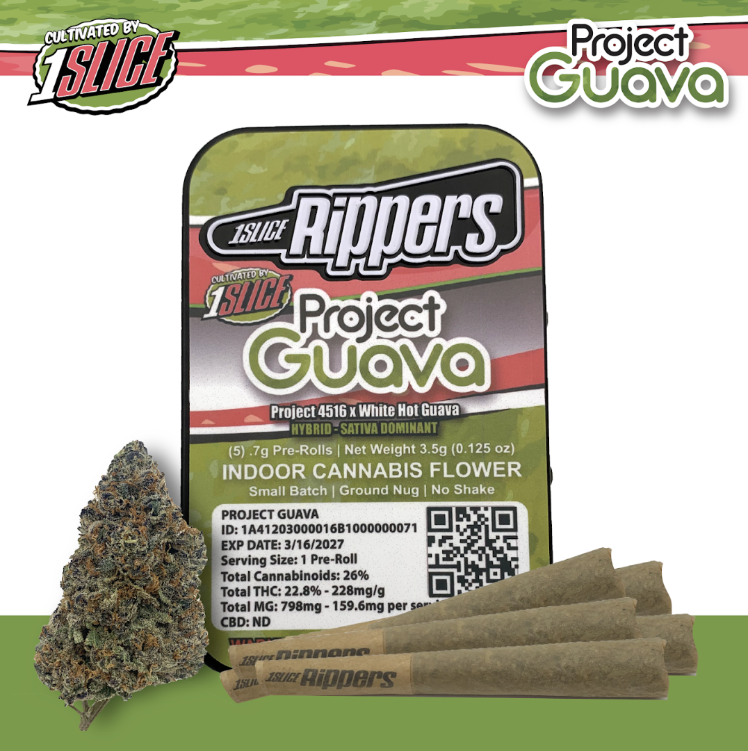 Rippers | Project Guava | .7g 5pk Pre Rolls
