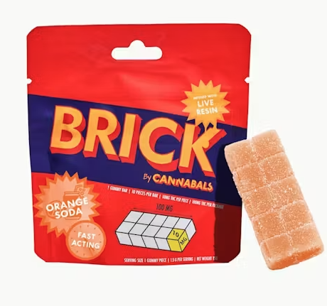 Orange Soda | Brick 100mg Fact Acting Gummy