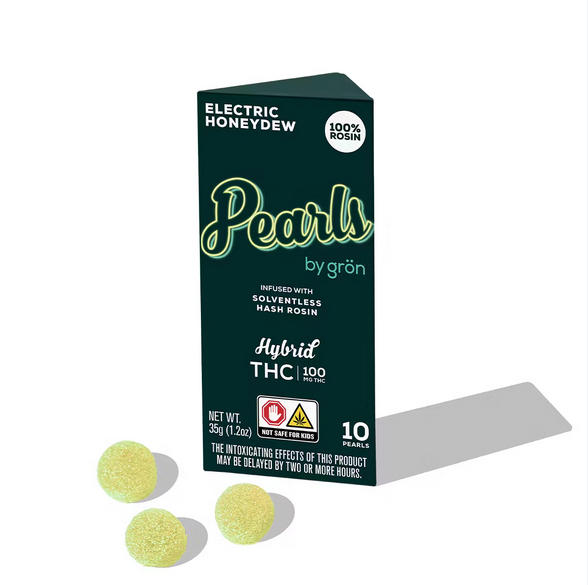 Grön | 10pk Hash Rosin Pearls | Electric Honeydew