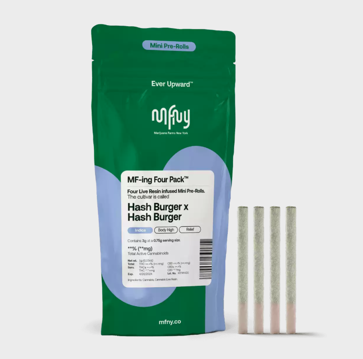 Hash Burger X Hash Burger | 4pk .75g Infused Pre Rolls