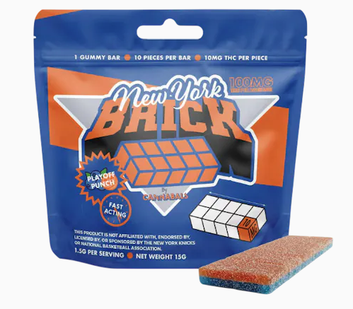 NY Bricks - Playoff Punch | 100mg Fact Acting Gummy LIMITED EDITION