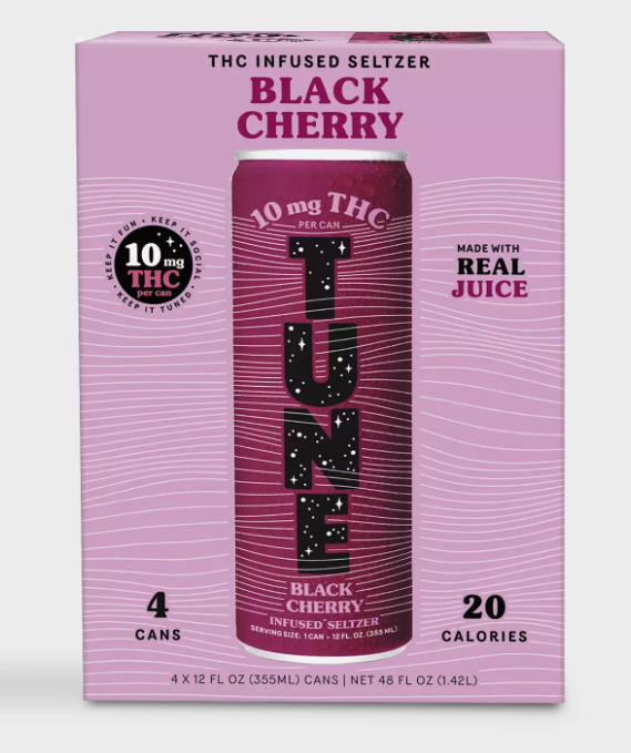 Black Cherry | 10mg Infused Seltzer | 4pk