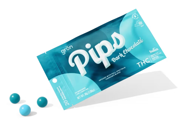 Pips | Dark Chocolate | 20pk Crunchy Coated Chocolate Pieces 