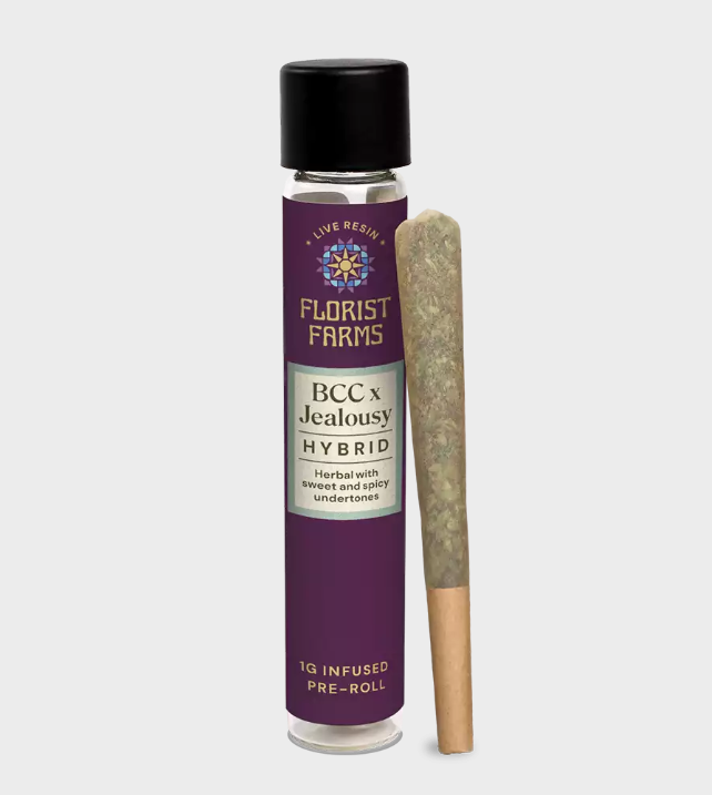 BCC x Jealousy | Live Resin Infused 1g Pre Roll