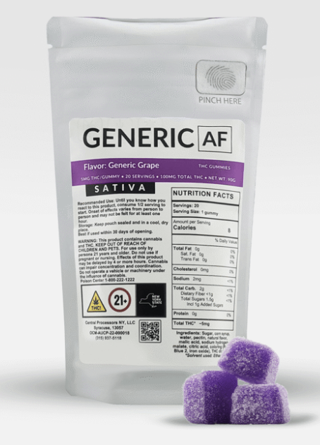 20PK Gummies | Grape - 100 mg