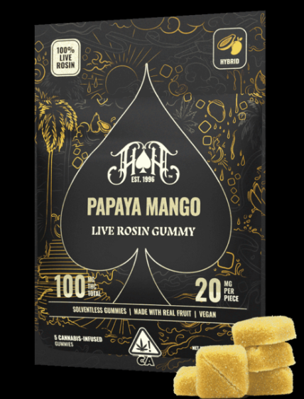 Papaya Mango | 5pk 20mg Rosin Gummies