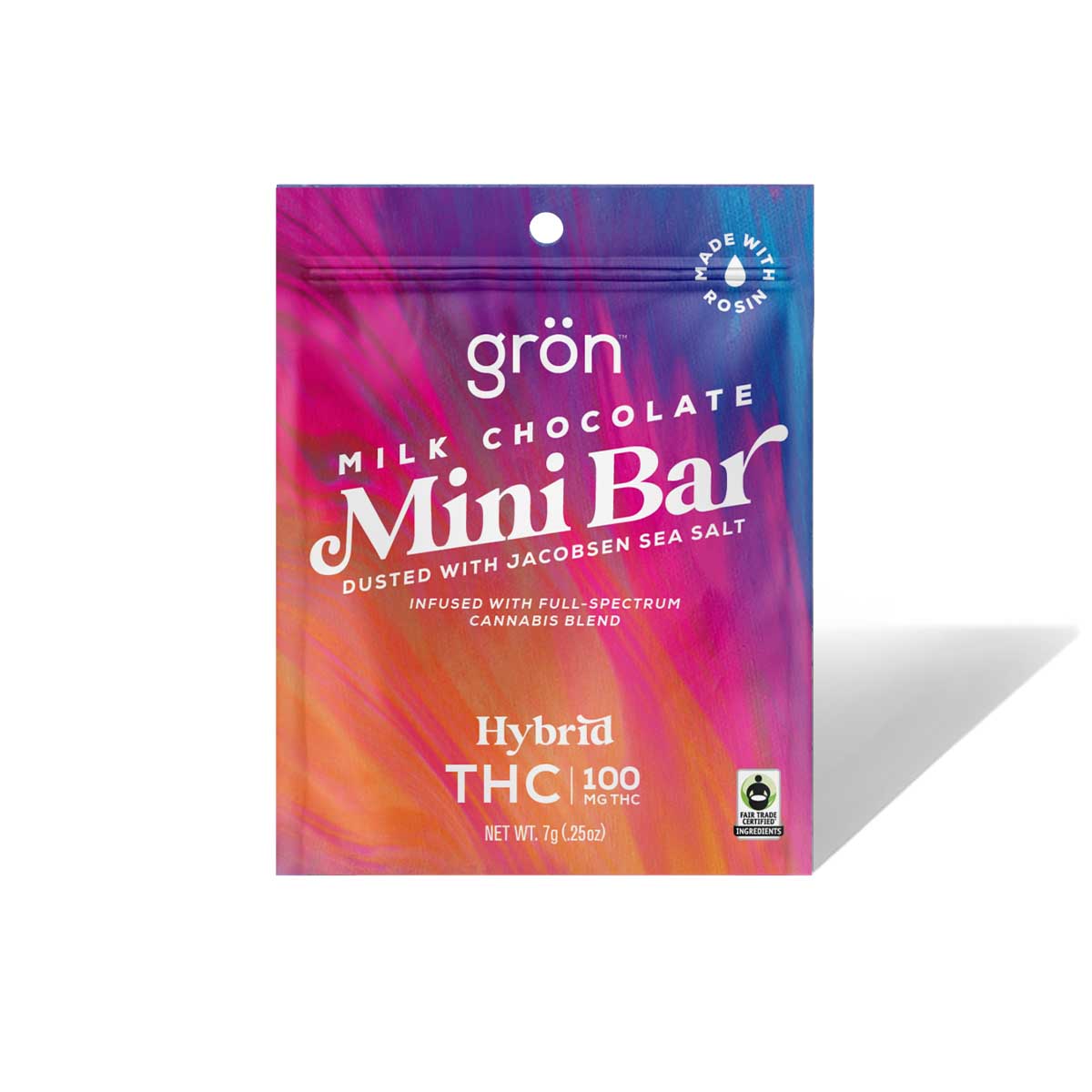 Grön | 100mg Mini Milk Chocolate Bar | Hybrid