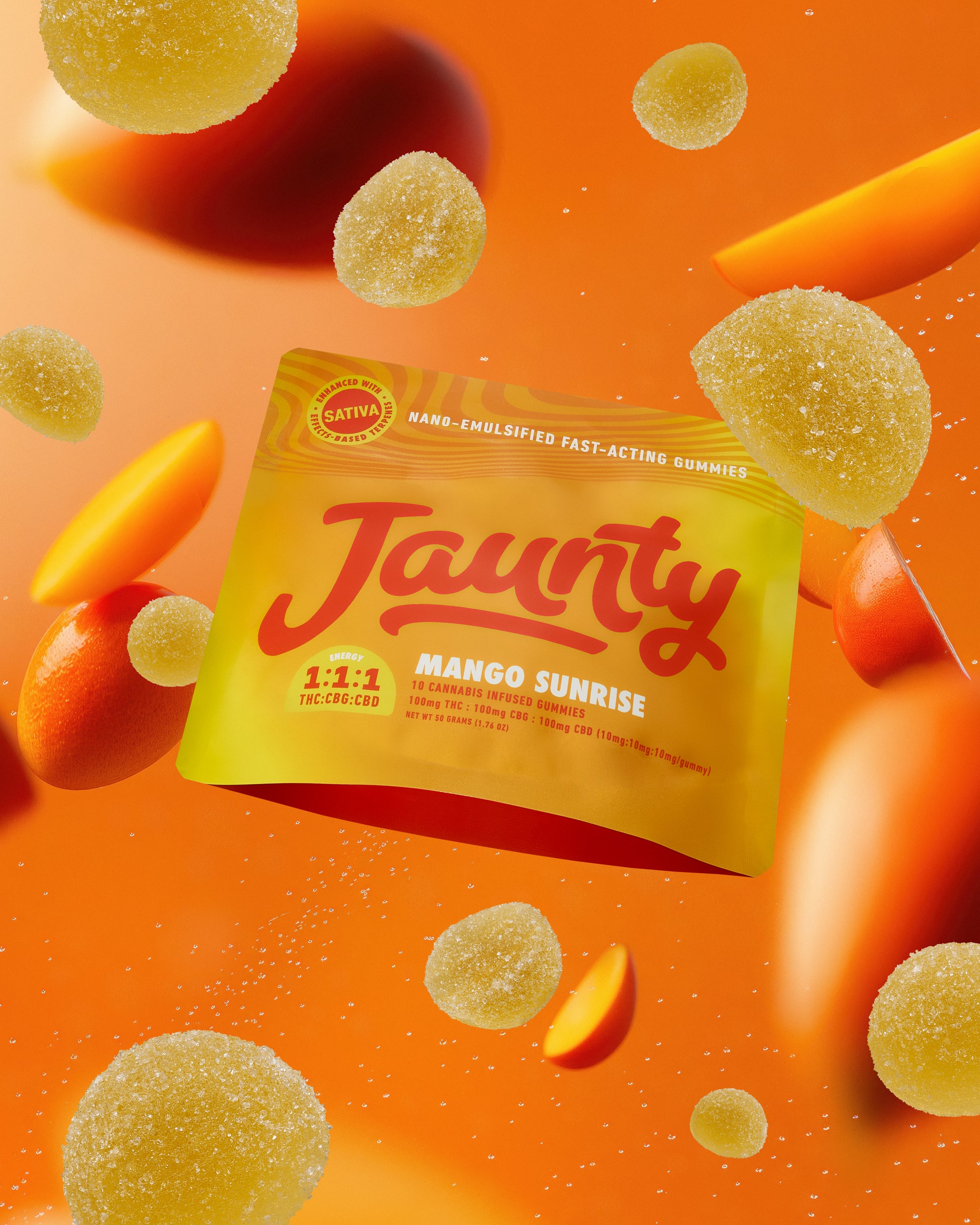 10pk 1:1:1 Gummies | Mango Sunrise