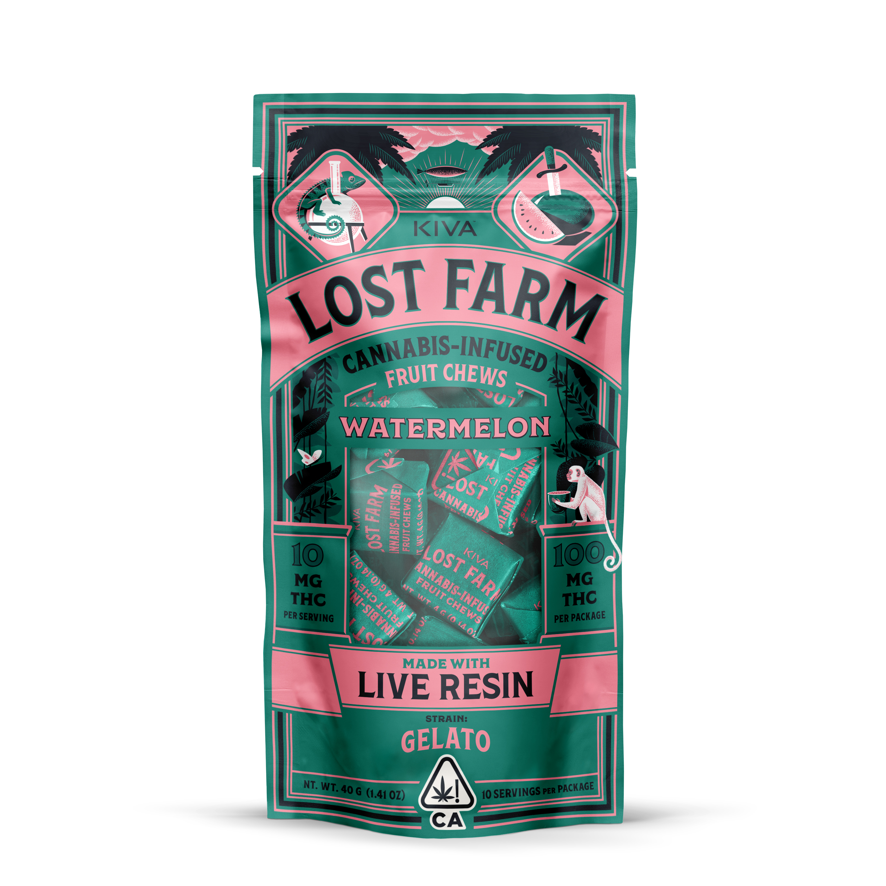 Lost Farm — WATERMELON CHEWS- STRAIN: GELATO