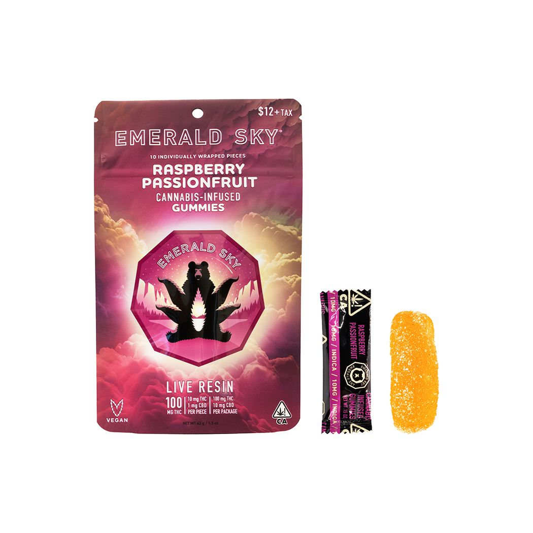 Emerald Sky — RASPBERRY PASSIONFRUIT LIVE RESIN GUMMIES