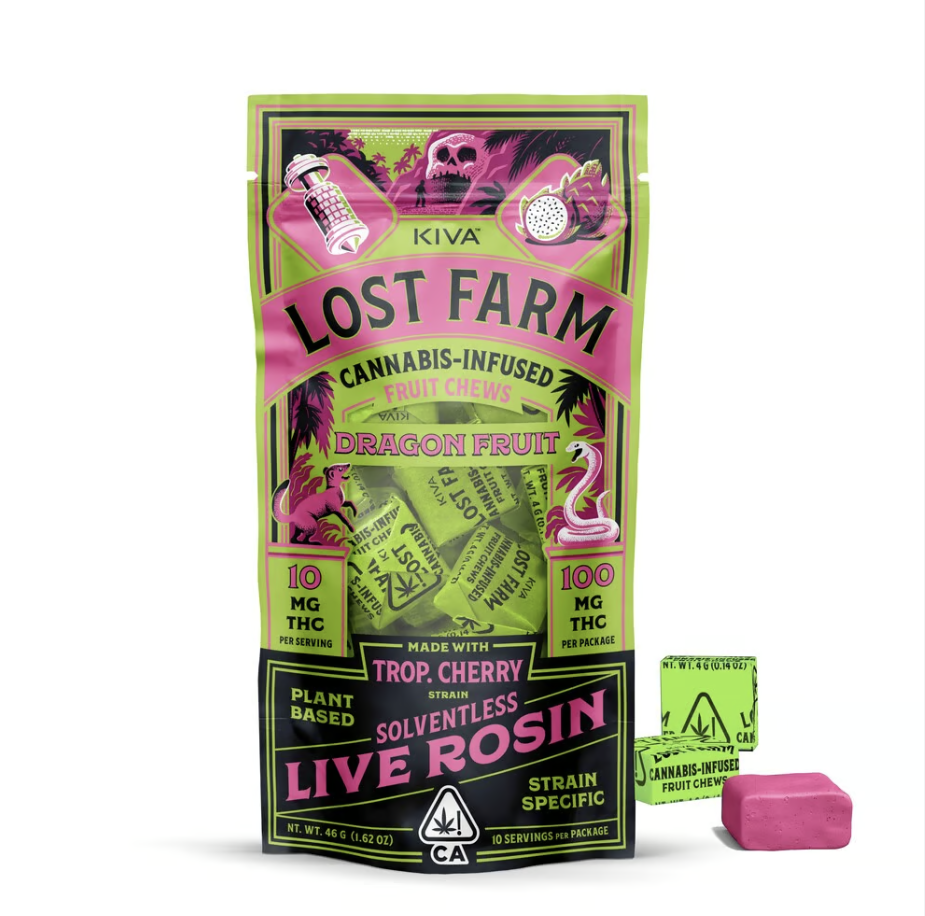 Lost Farm — DRAGON FRUIT ROSIN CHEWS- STRAIN: TROP CHERRY