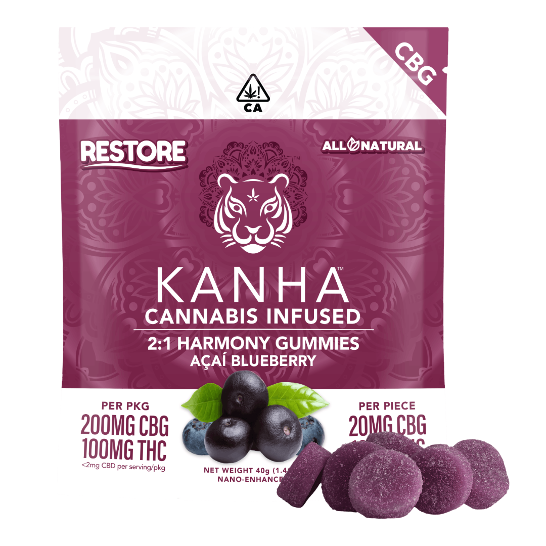 KANHA — 2:1 CBG:THC NANO ACAI BLUEBERRY GUMMIES