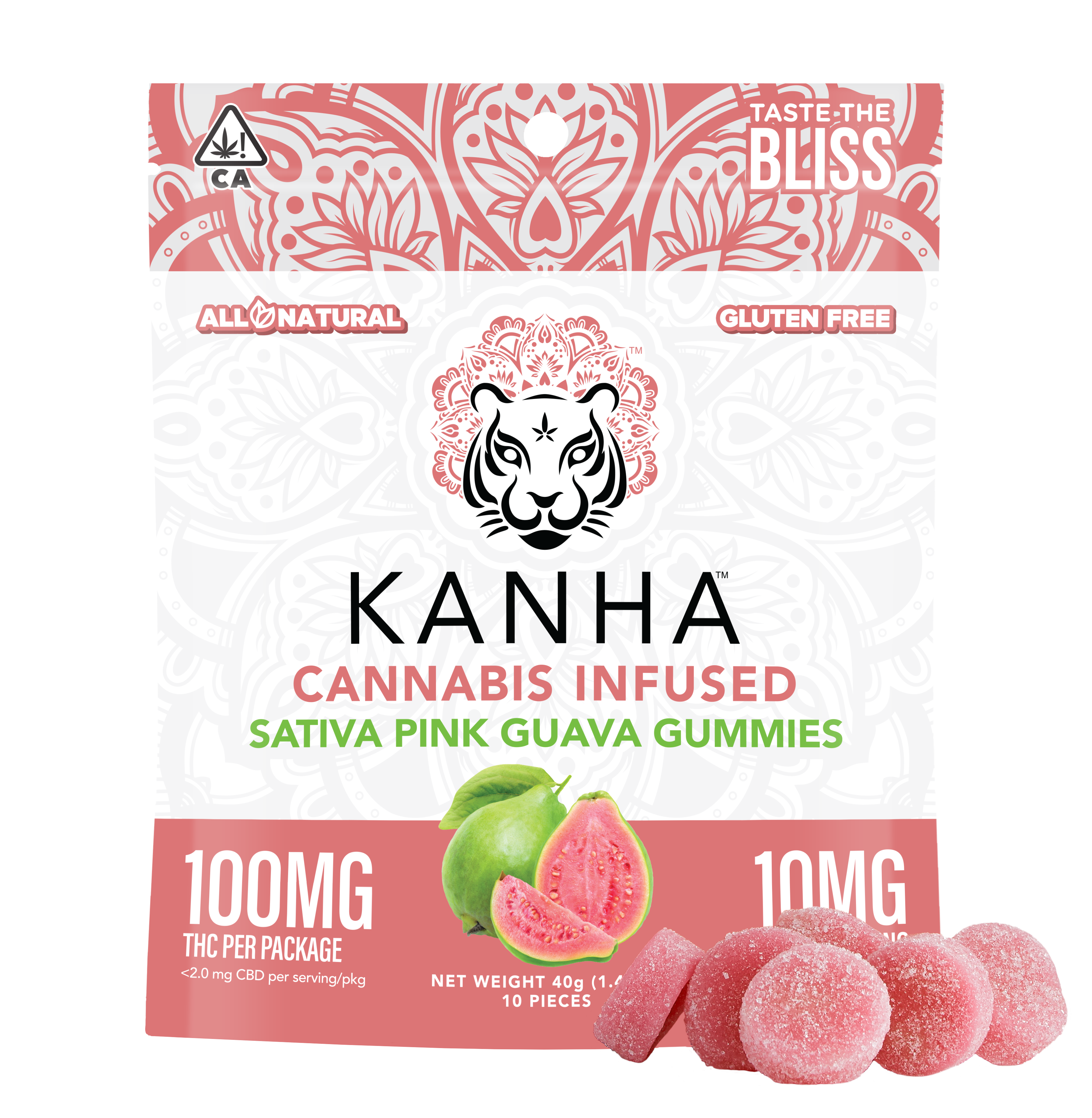 KANHA — SATIVA PINK GUAVA GUMMIES 100MG