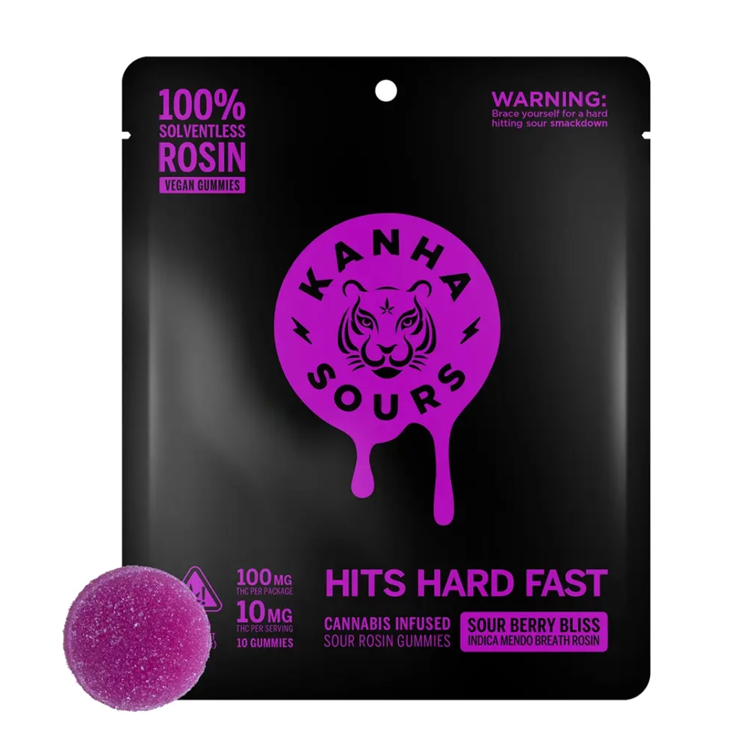 KANHA — SOUR BERRY BLISS - SOLVENTLESS GUMMIES