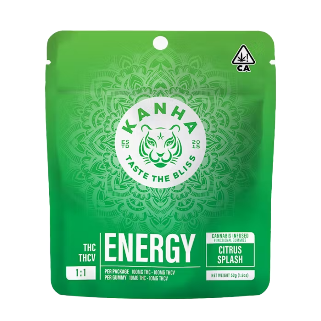 KANHA — NANO - ENERGY CITRUS SPLASH 1:1 THC/THCV GUMMIES