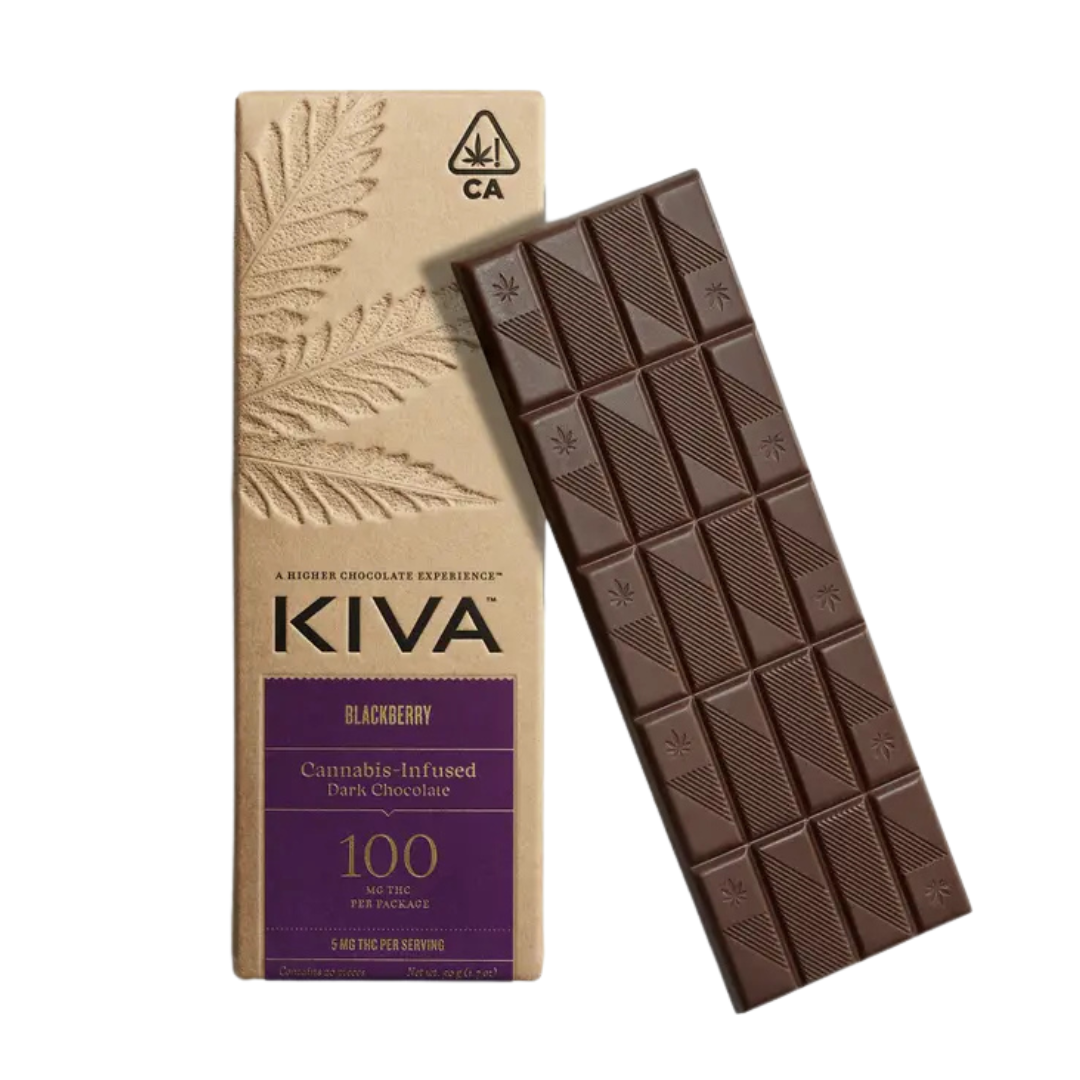 Kiva — BLACKBERRY DARK CHOCOLATE BAR -