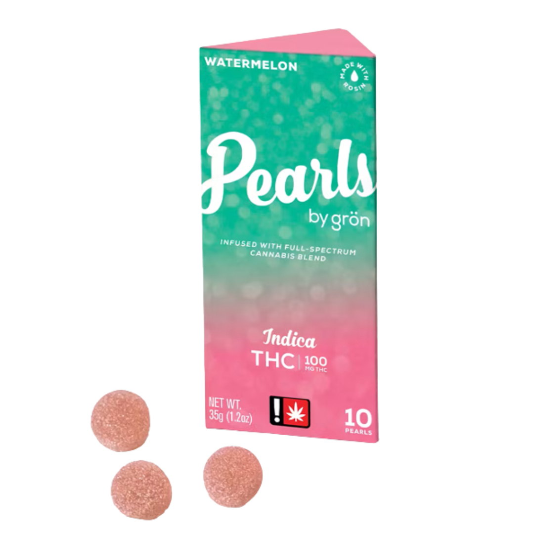 Pearls: WATERMELON GUMMIES 100MG THC 10 PACK