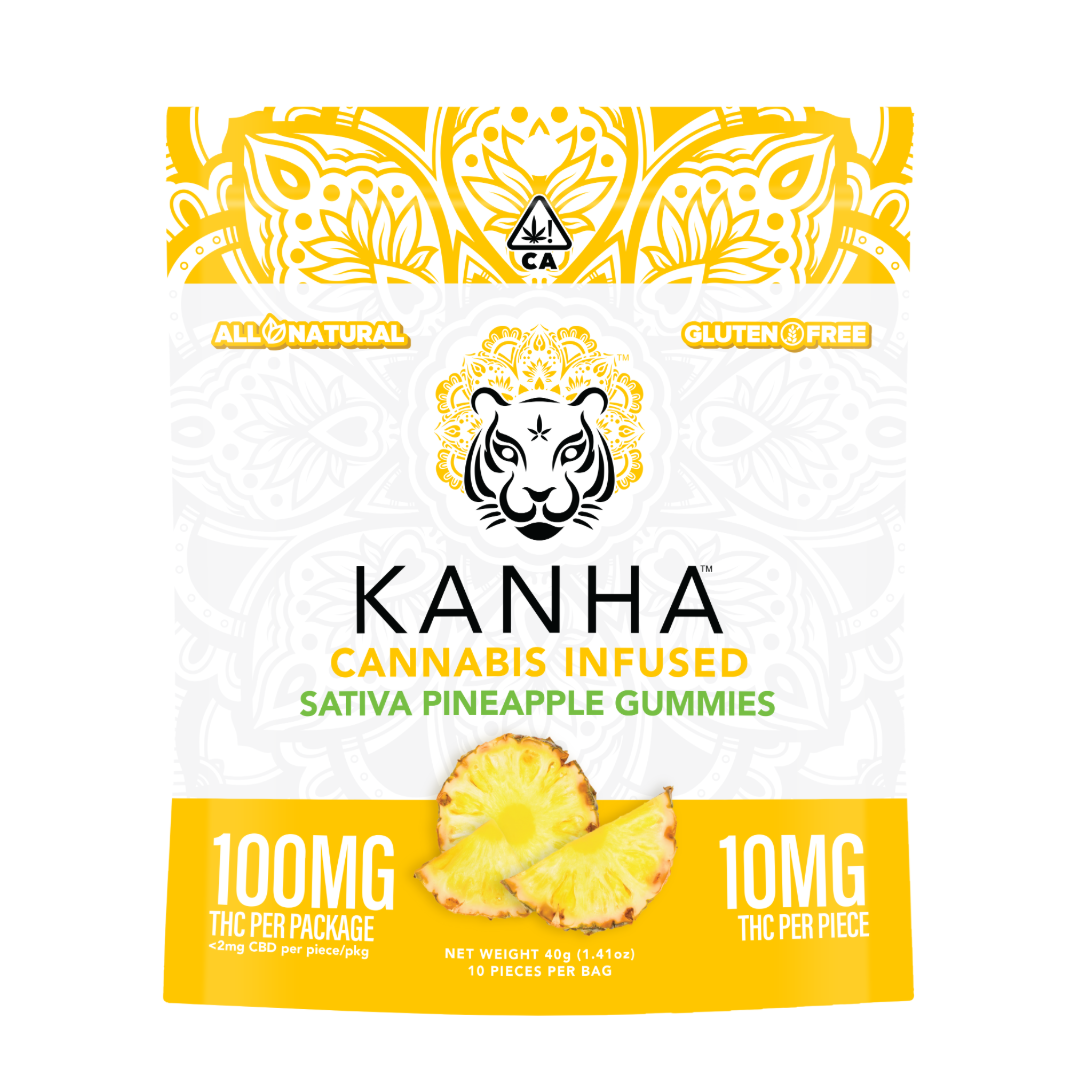 KANHA — SATIVA PINEAPPLE GUMMIES 100MG