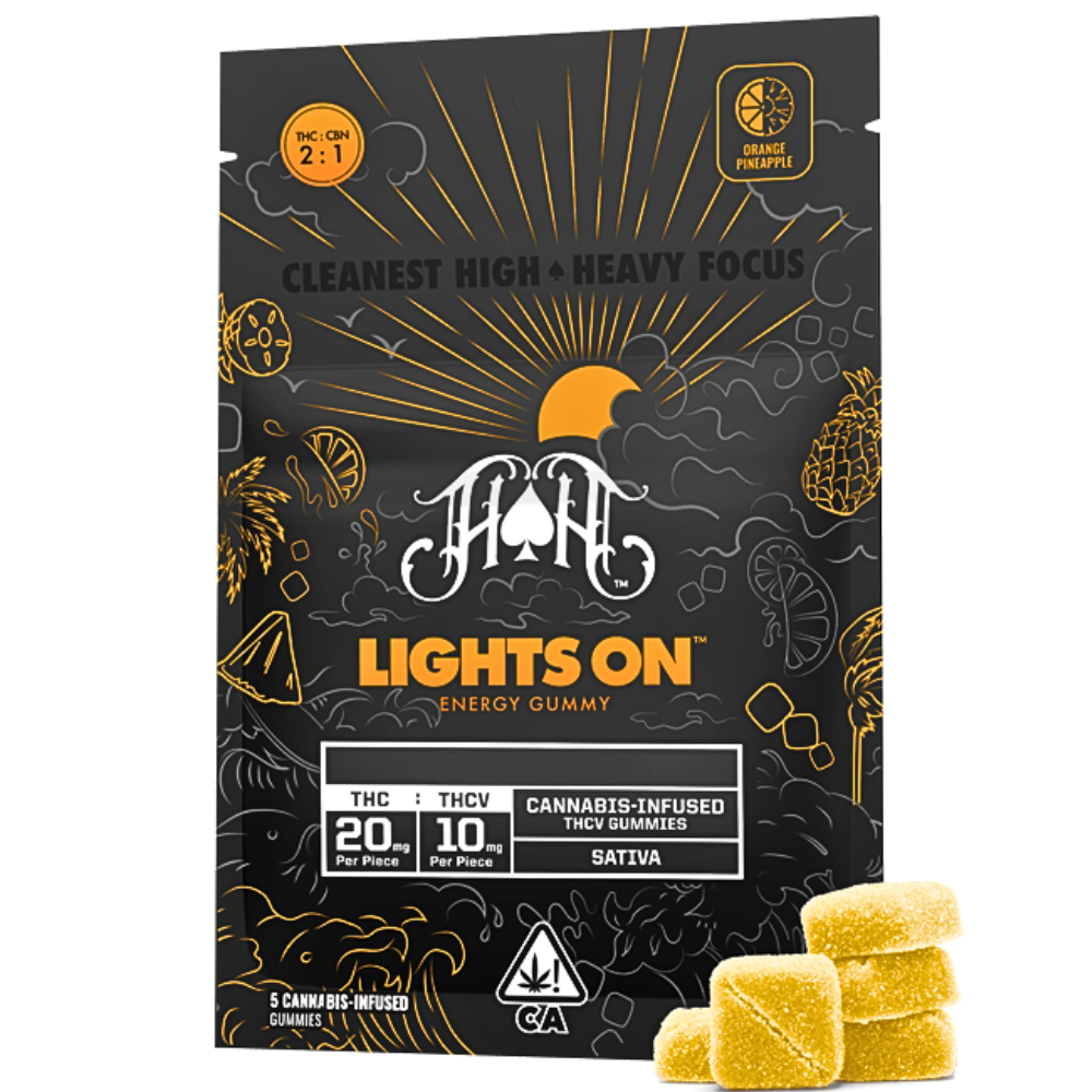 Heavy Hitters — LIGHTS ON GUMMIES - ORANGE PINEAPPLE 2:1 THC:THCV